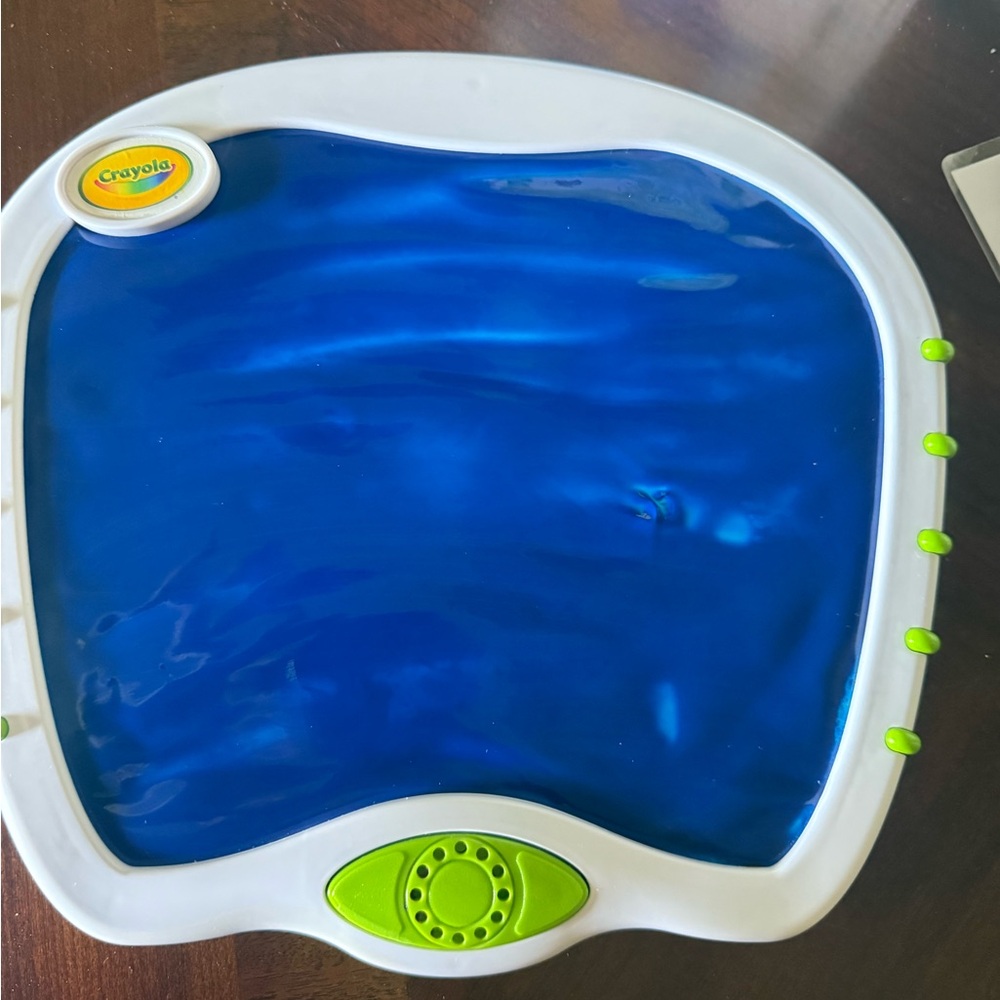 Crayola Blue and White Art Pad with Green Accents